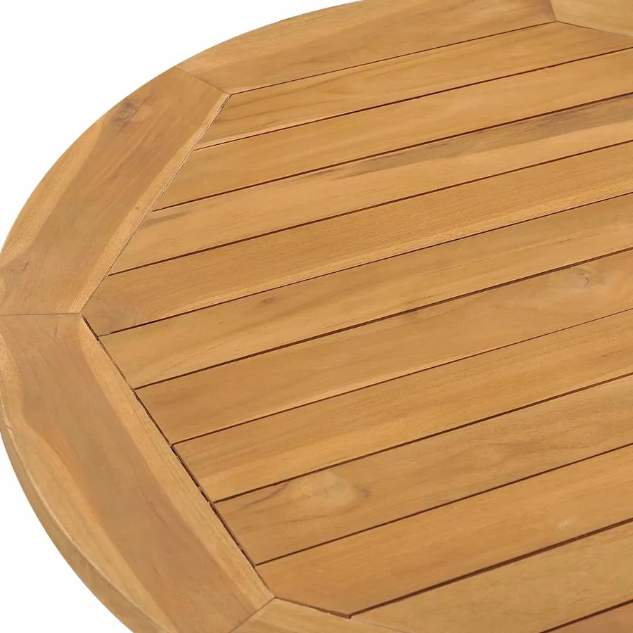 Ensemble à manger de jardin 5 pcs Bois de teck massif - 11