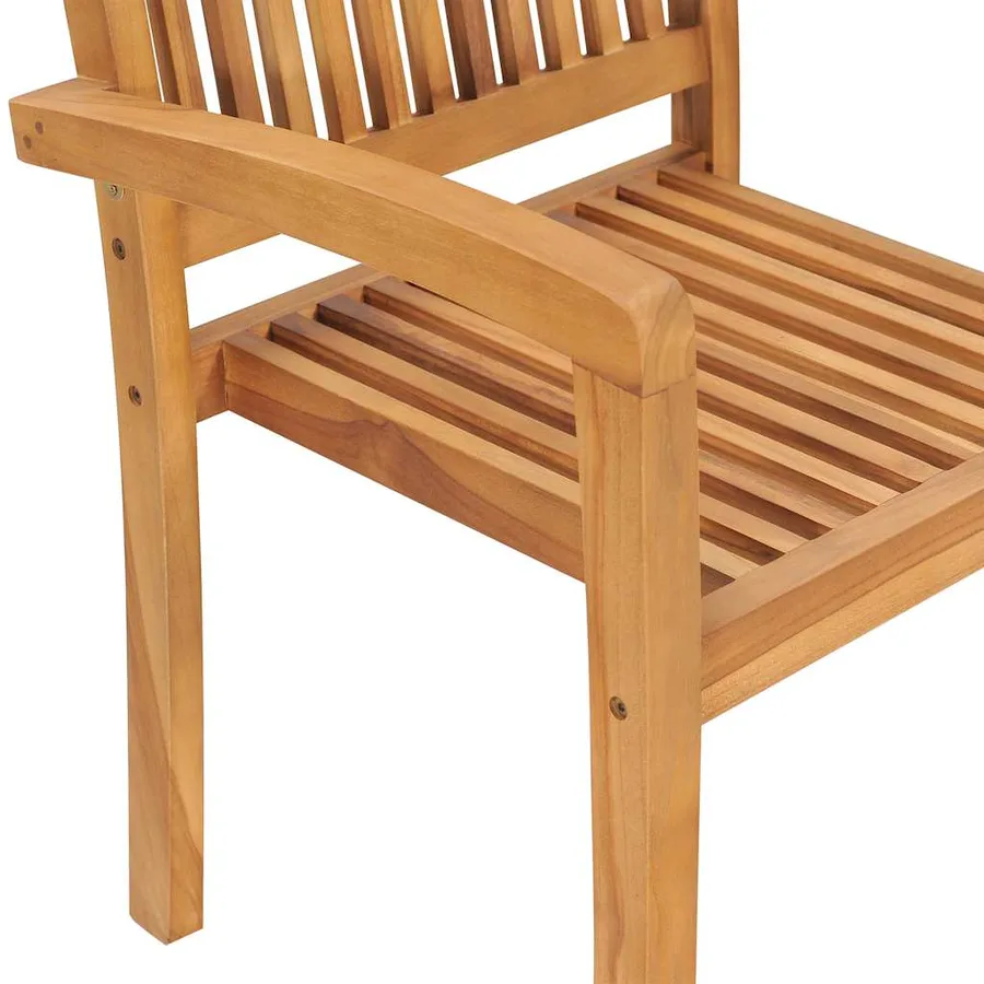 Ensemble à manger de jardin 5 pcs Bois de teck massif - 12