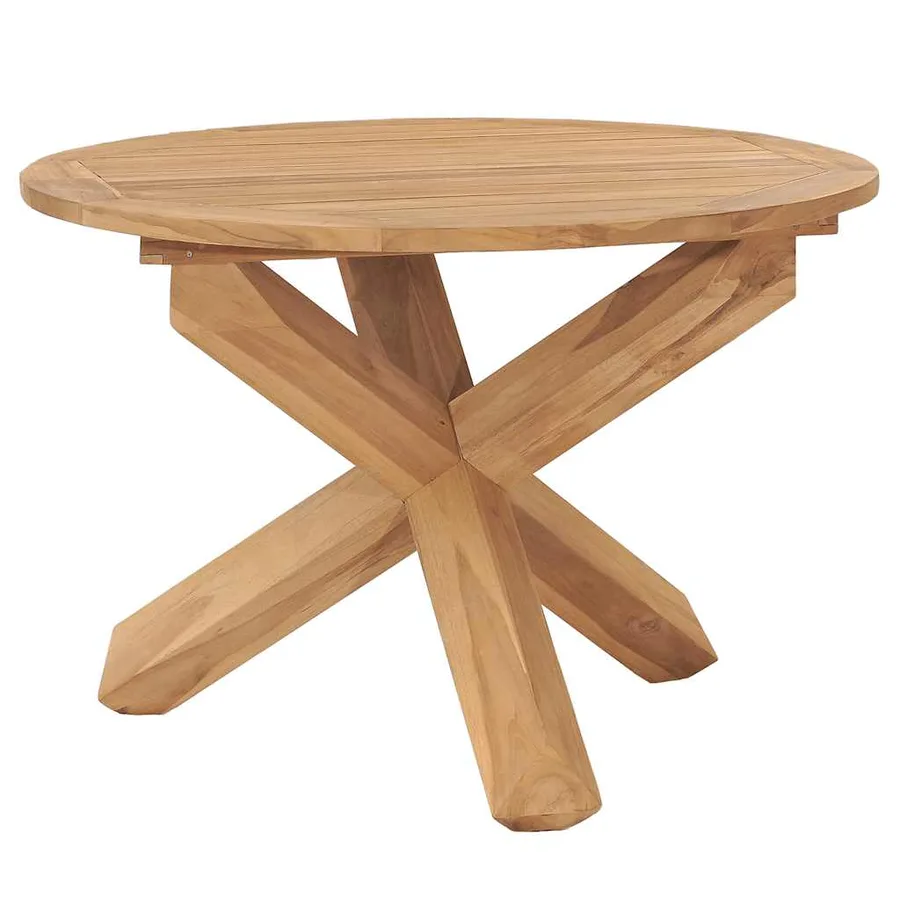 Ensemble à manger de jardin 5 pcs Bois de teck massif - 4