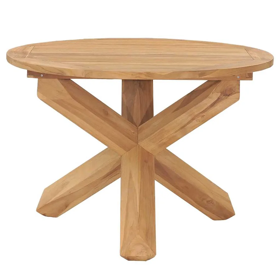 Ensemble à manger de jardin 5 pcs Bois de teck massif - 7