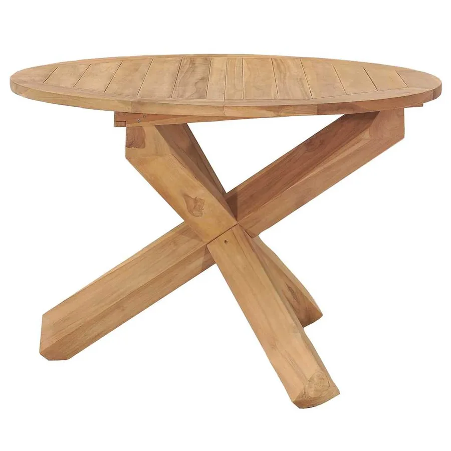 Ensemble à manger de jardin 5 pcs Bois de teck massif - 8