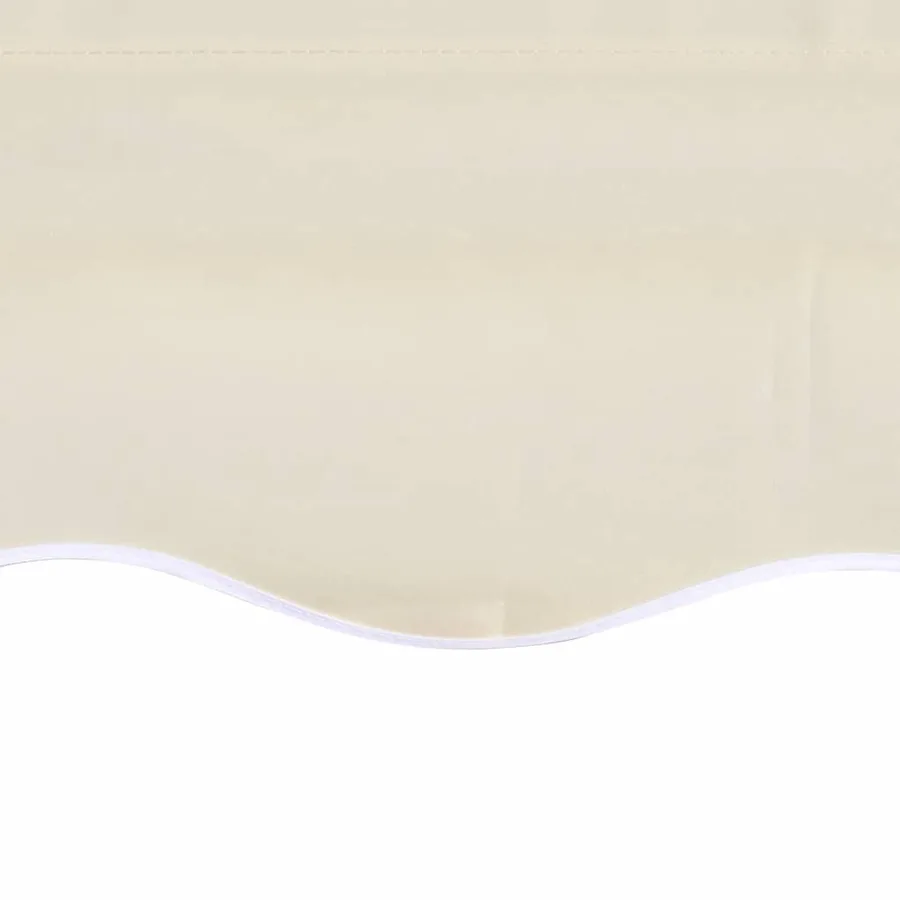 Tissu de remplacement pour auvent couleur crème 6x3 m polyester - 4