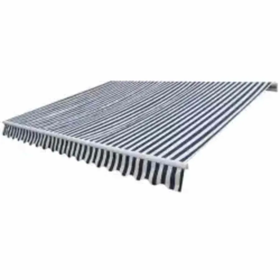 Auvent pliable motorisé 600 cm Bleu/blanc