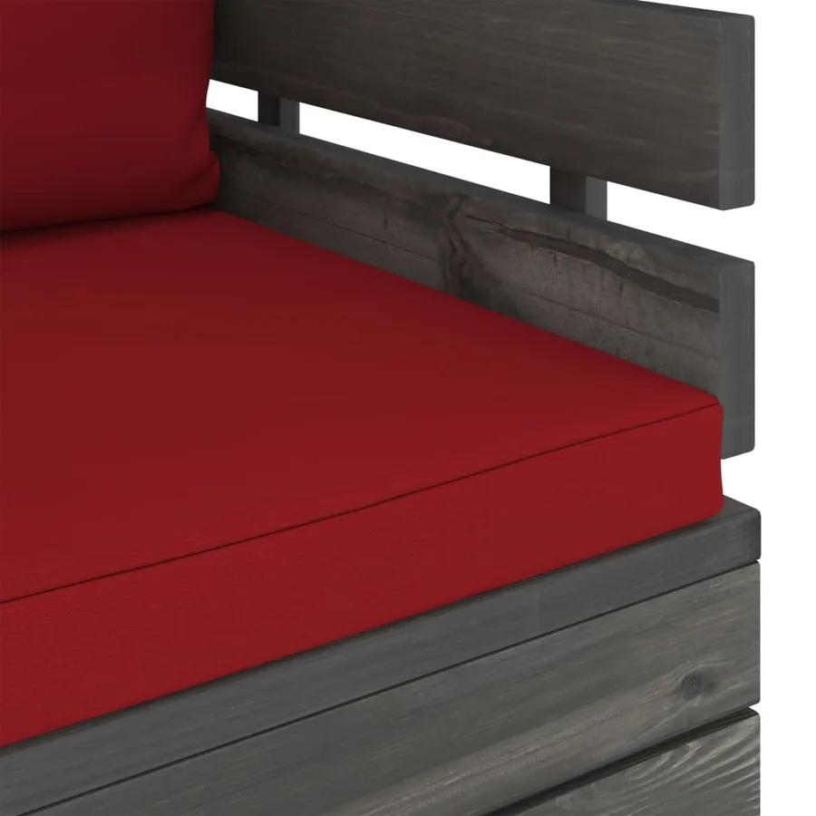 Fauteuil de jardin avec coussins Bois de pin - 6