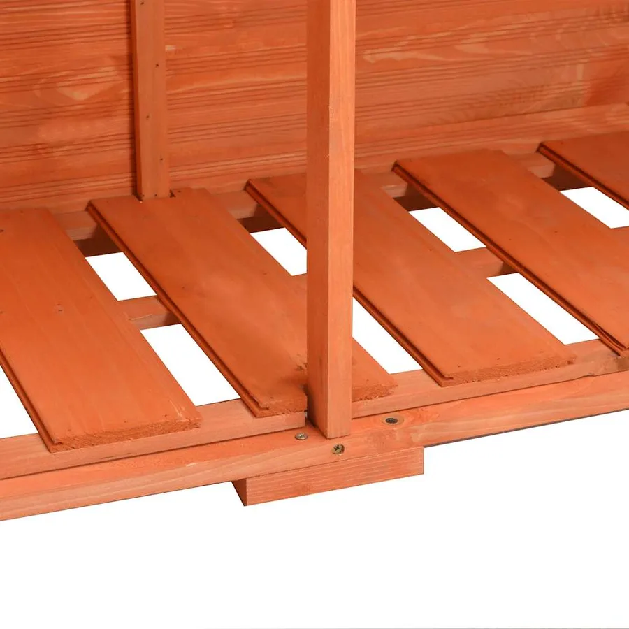Abri de stockage de jardin 128x42x91 cm Bois - 8