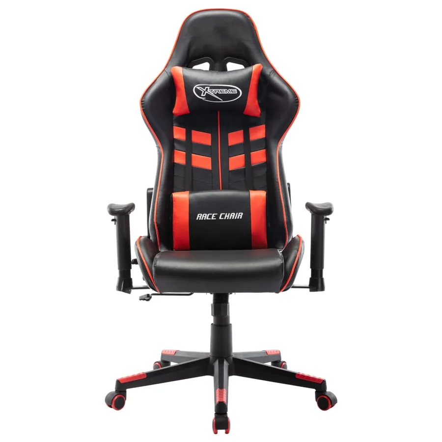 Chaise de jeu Noir et rouge Cuir artificiel - 2