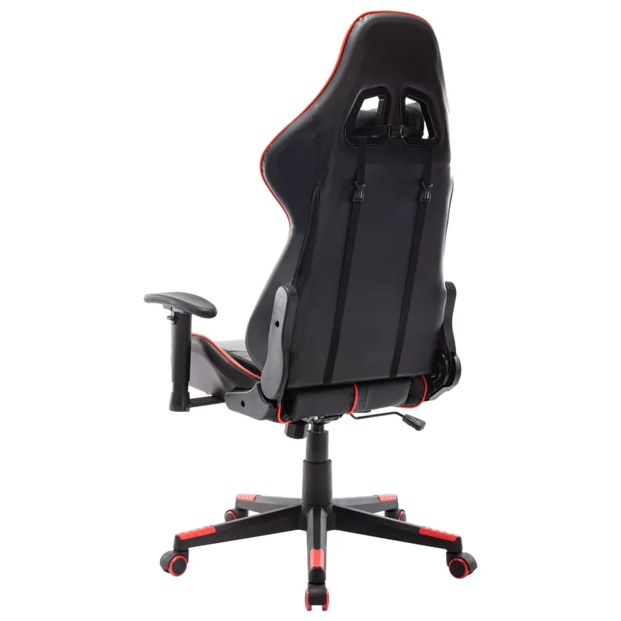 Chaise de jeu Noir et rouge Cuir artificiel - 4