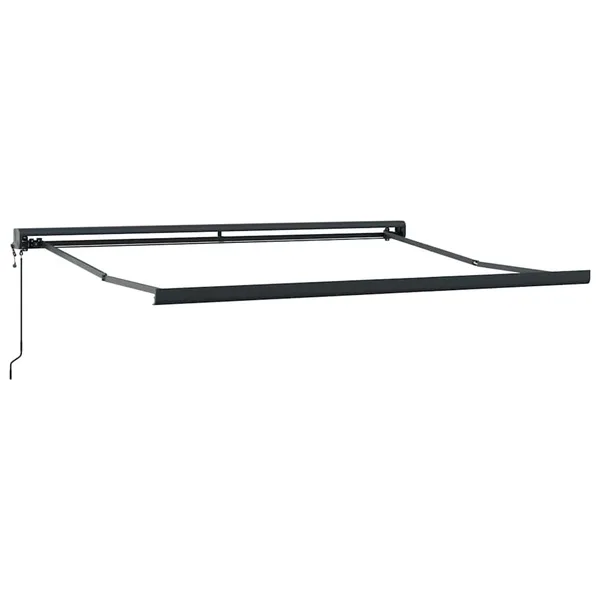 145700 vidaXL Retractable Awning Frame Motorised 300x250 cm Grey (not for individual sale） - Untranslated