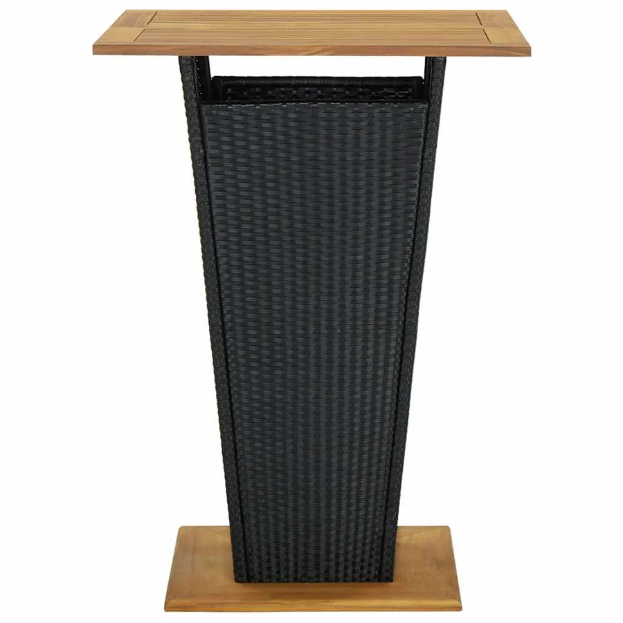 Ensemble de bar de jardin 5 pcs Noir - 4