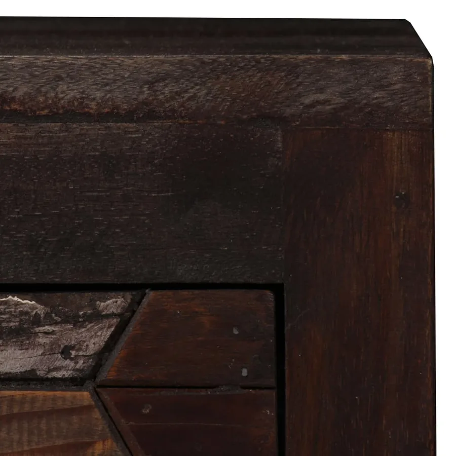 Table de chevet Bois de récupération solide 40 x 30 x 50 cm - 4