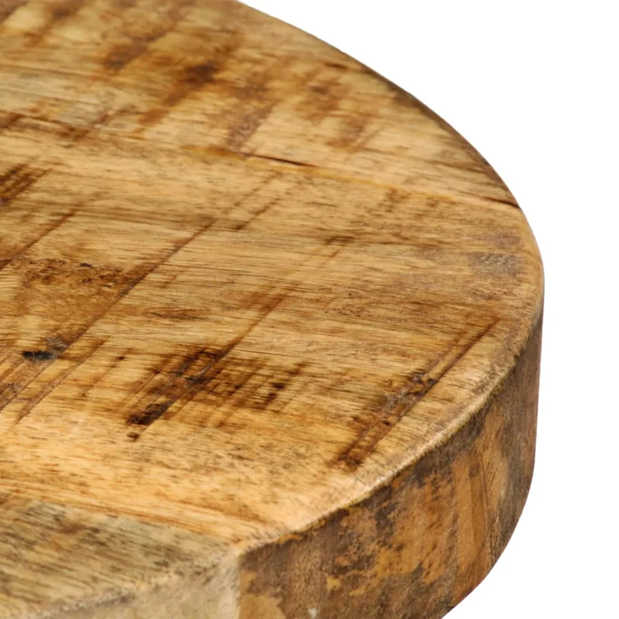 Chaises de bar lot de 4 bois de manguier solide - 6