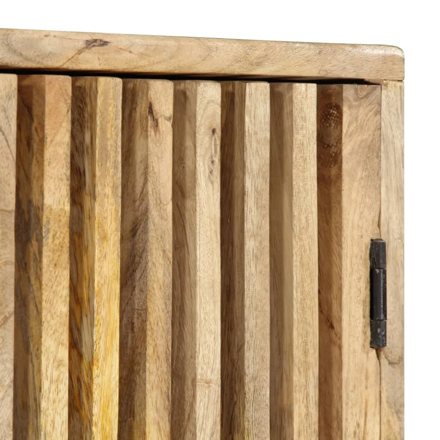 Meuble TV 90x30x40 cm Bois de manguier massif - 8