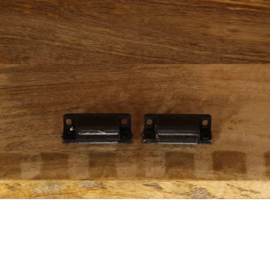 Meuble TV 90x30x40 cm Bois de manguier massif - 9