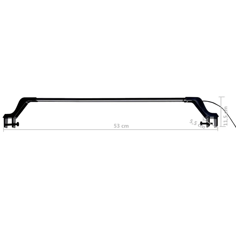 Lampe à LED d'aquarium avec pinces 55-70 cm Bleu et blanc - 10