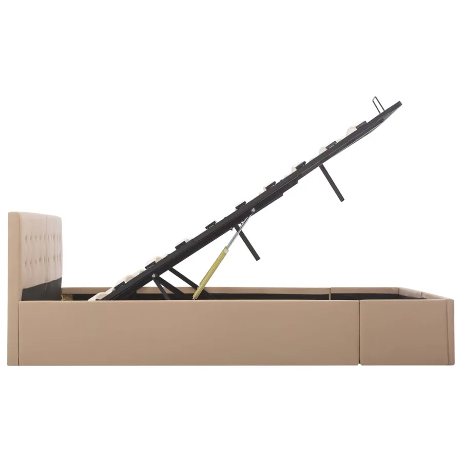 Cadre de lit avec rangement hydraulique Similicuir 180x200 cm - 6