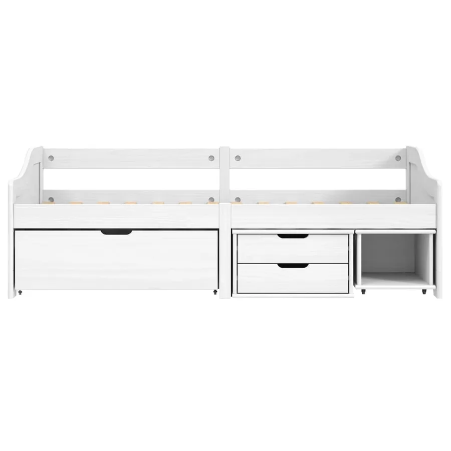 Lit de jour avec 3 tiroirs sans matelas IRUN blanc 90x200 cm - 4