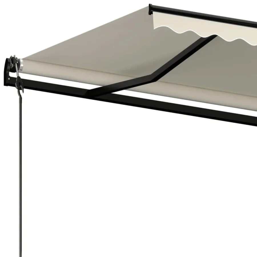 Auvent rétractable automatique 450x300 cm Crème - 5