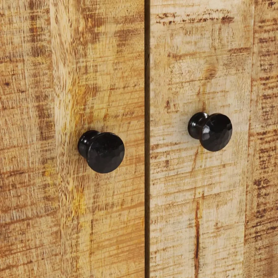Ensemble de meubles salle de bain 2 pcs bois de manguier massif - 9