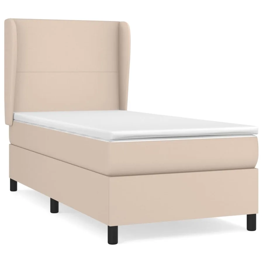 Sommier à lattes de lit avec matelas Cappuccino 100x200 cm - 2