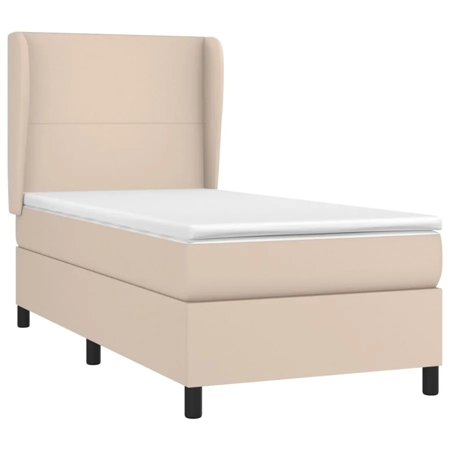 Sommier à lattes de lit avec matelas Cappuccino 100x200 cm - 3
