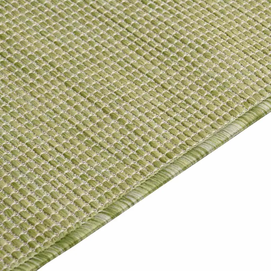 Tapis à tissage plat d'extérieur 120x170 cm Vert - 4