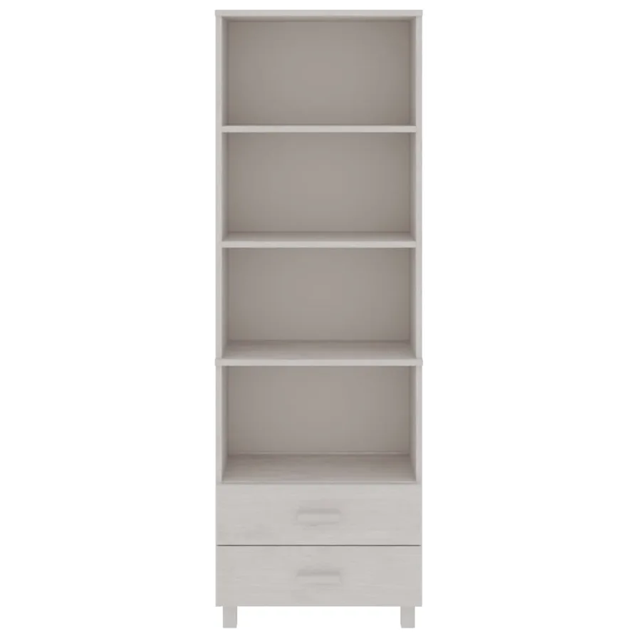 Buffet HAMAR Blanc 60x35x180 cm Bois de pin massif - 5
