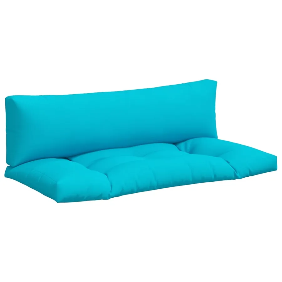 Coussins de palette lot de 2 turquoise tissu Oxford - 2