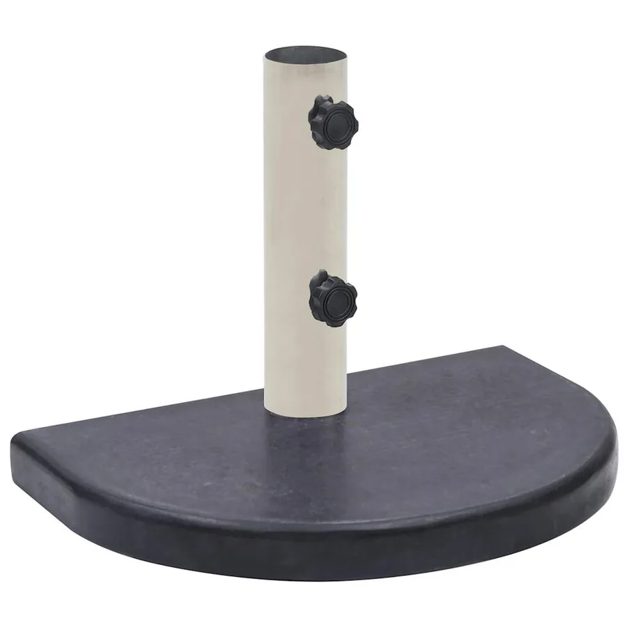Socle de parasol Noir 40x28x4 cm Granite - 4