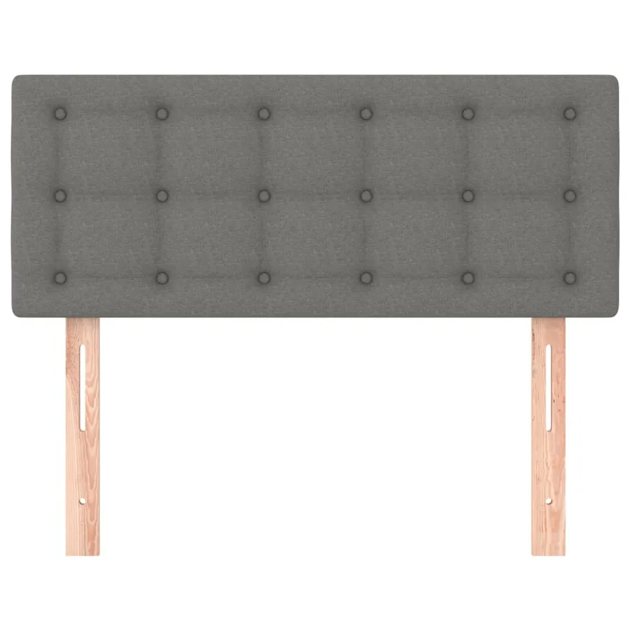 Tête de lit Gris foncé 100x5x78/88 cm Tissu - 3