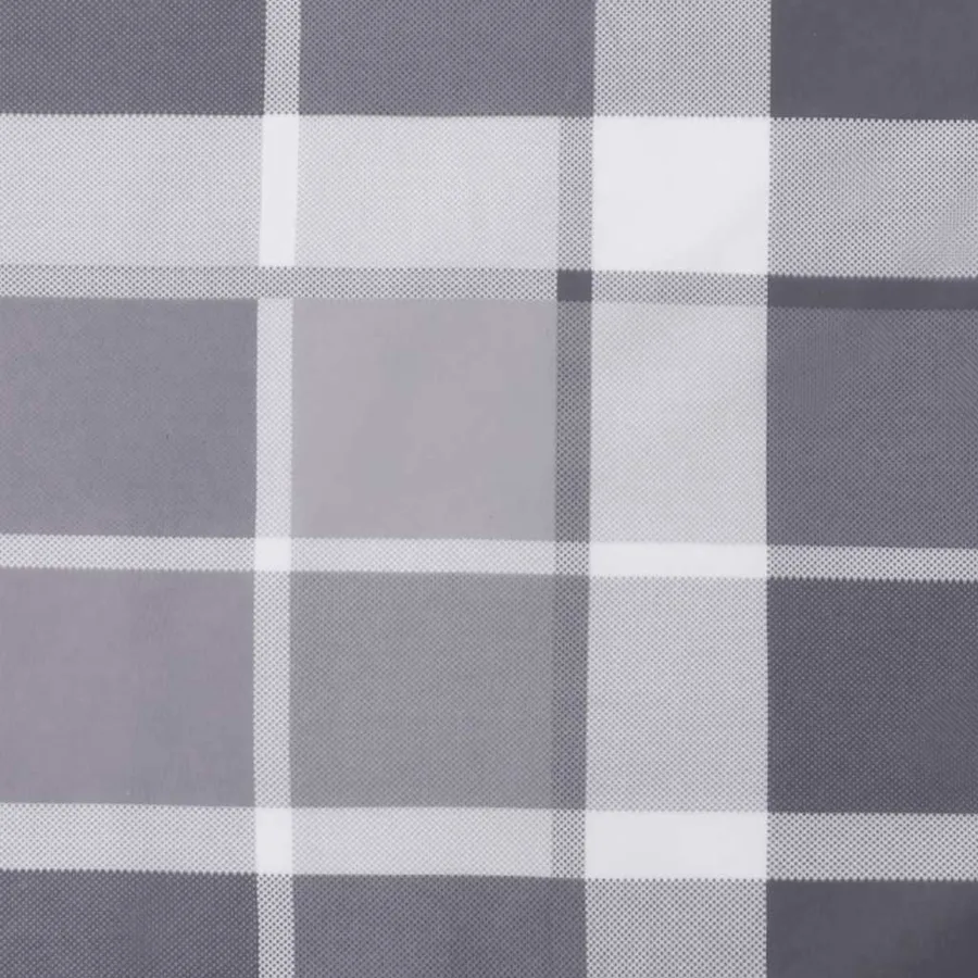 Coussins de chaise à dossier haut lot de 4 carreaux gris - 9