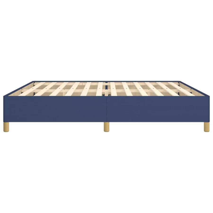 Cadre de lit sans matelas bleu 200x200 cm tissu - 6
