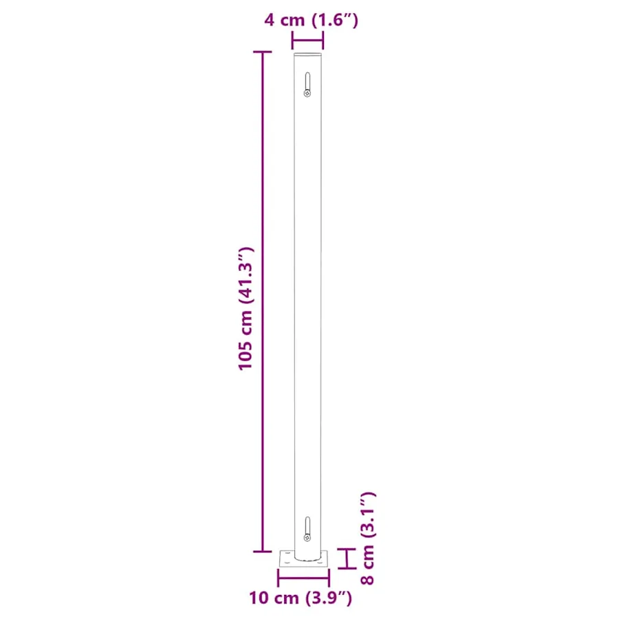 Auvent latéral rétractable de patio 170x1200 cm Rouge - 14