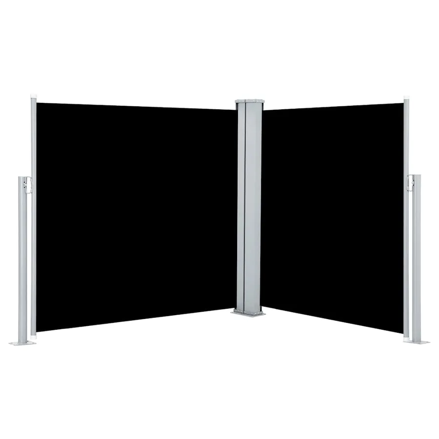 Auvent latéral rétractable Noir 120 x 600 cm - 2