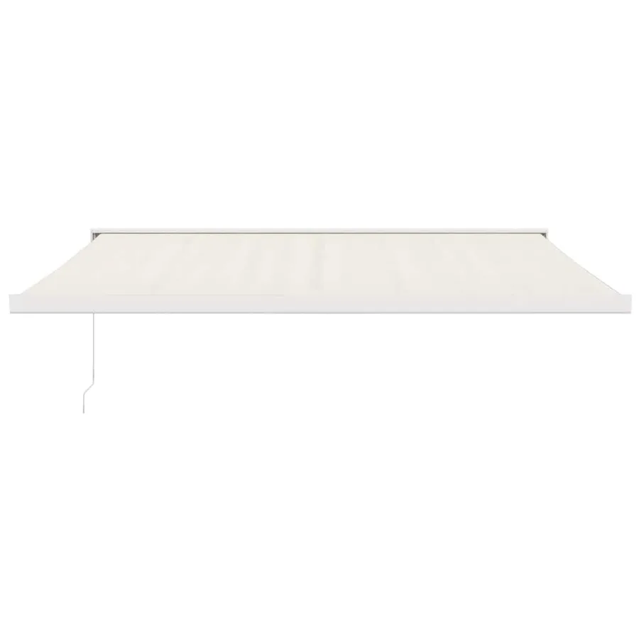 Auvent rétractable crème 4x3 m tissu et aluminium - 3