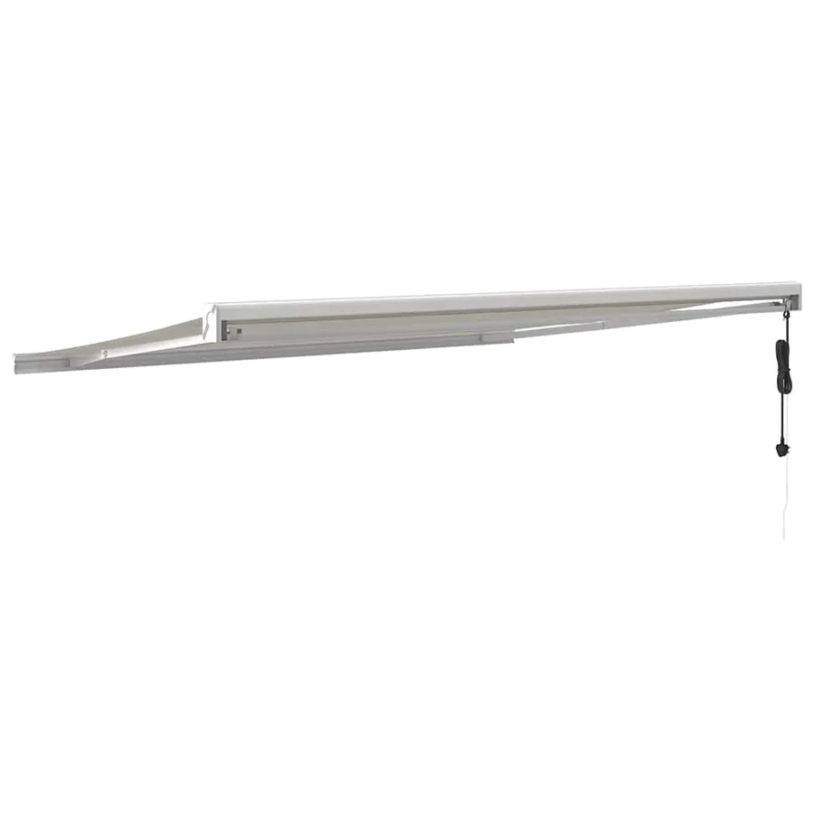 Auvent rétractable crème 4x3 m tissu et aluminium - 4