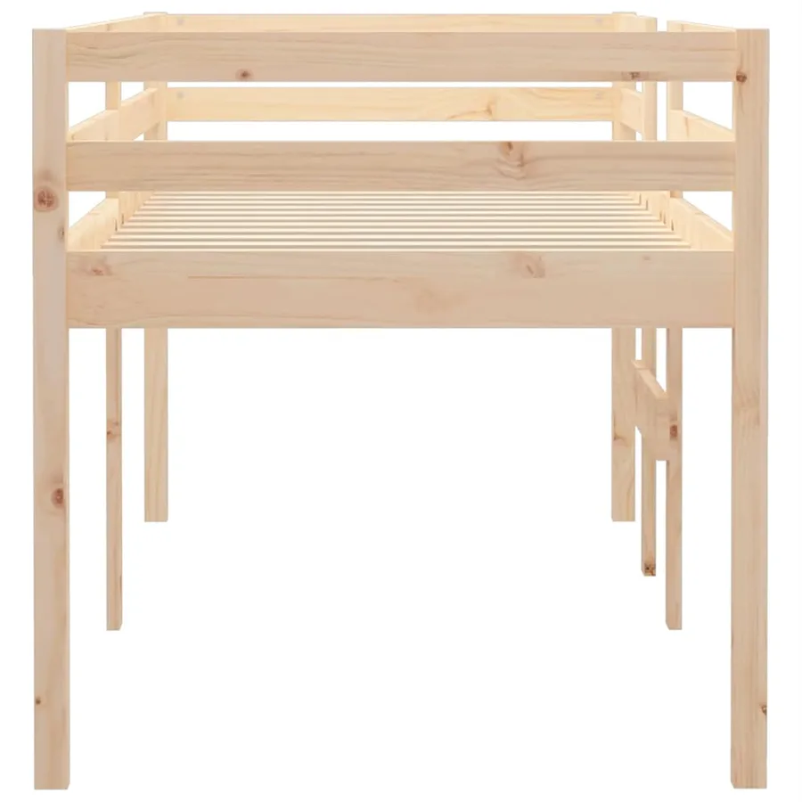 Lit haut sans matelas 80x200 cm bois de pin massif - 6