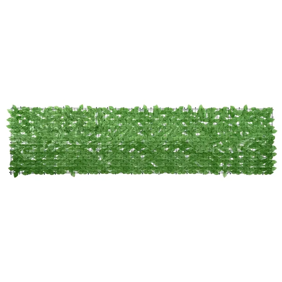 Écran de balcon avec feuilles vert 300x75 cm