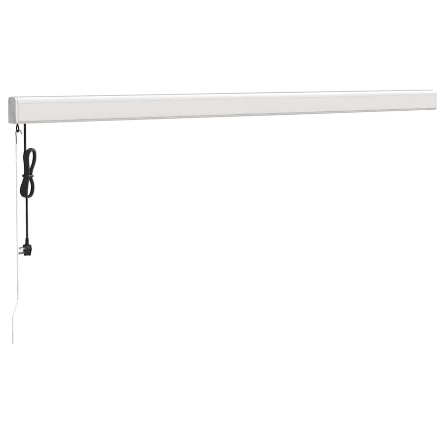 Auvent rétractable bleu et blanc 4x3 m tissu et aluminium - 8