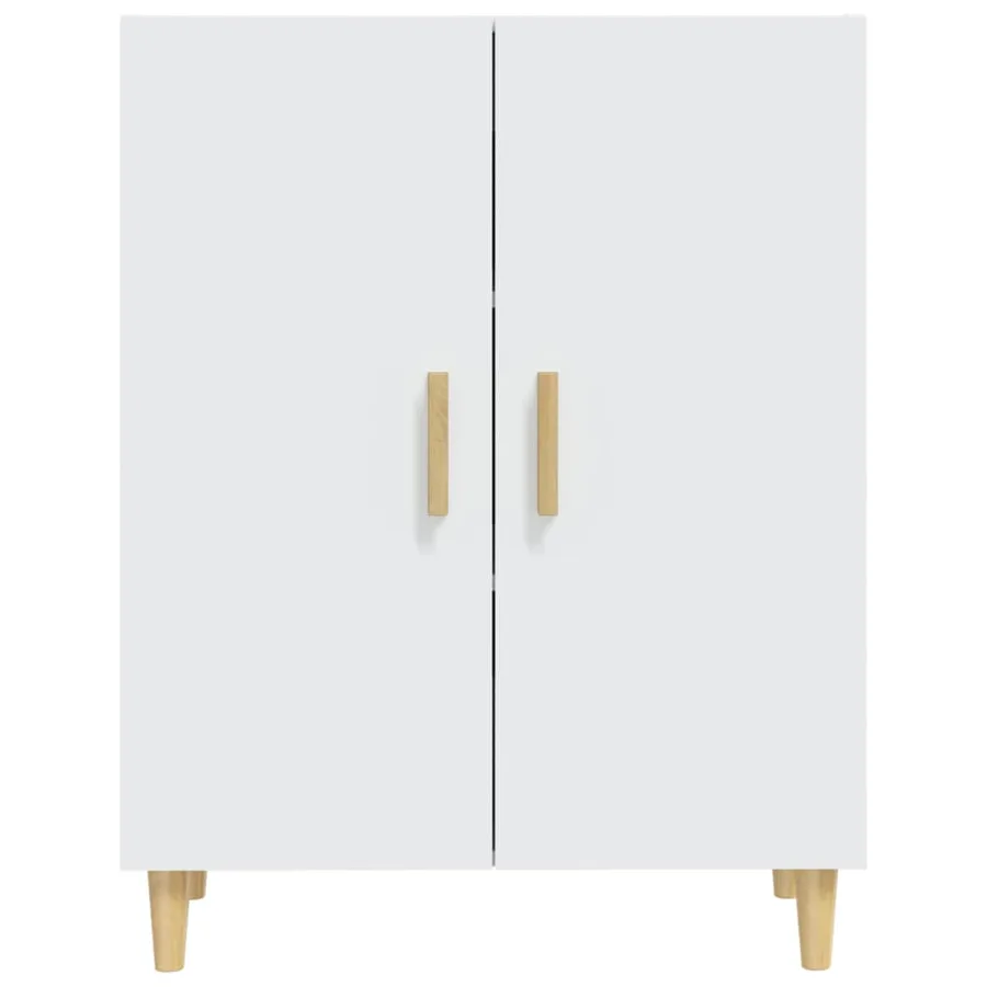 Buffet Blanc 70x34x90 cm Bois d'ingénierie - 3
