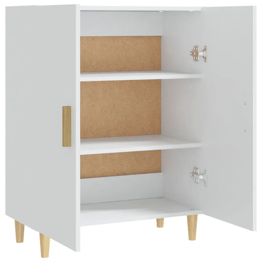 Buffet Blanc 70x34x90 cm Bois d'ingénierie - 5