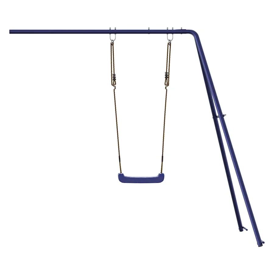Toboggan/balançoire pour maisonnette de jeu bleu polypropylène - 5