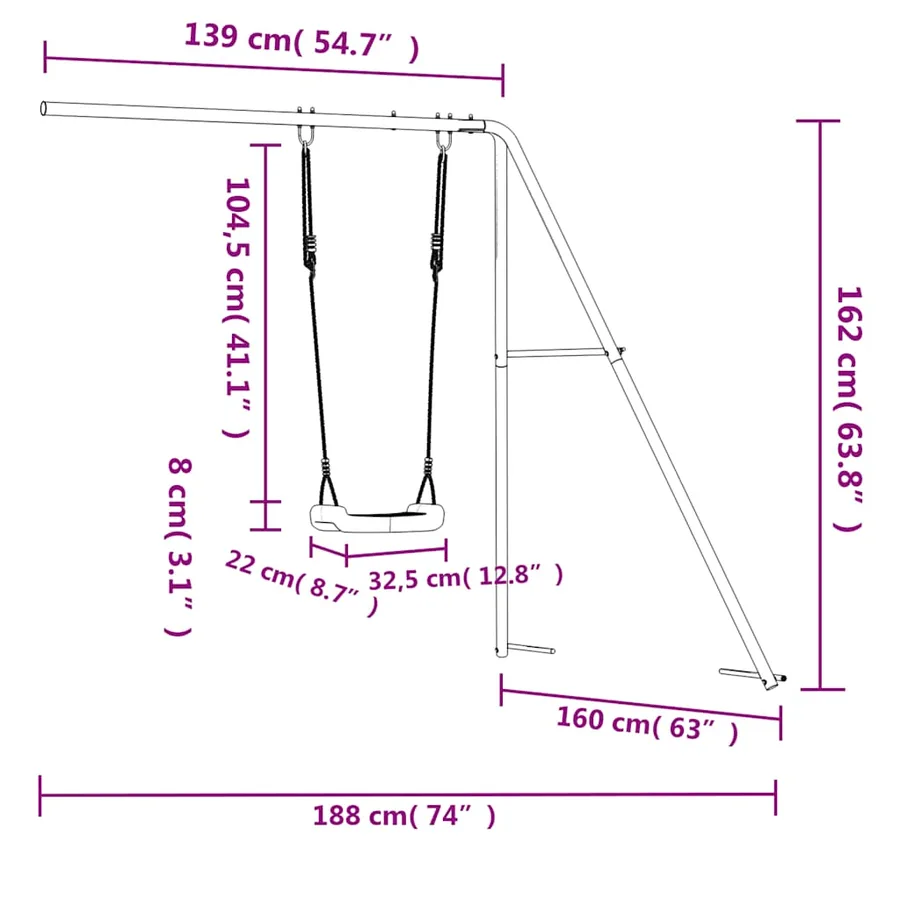 Toboggan/balançoire pour maisonnette de jeu bleu polypropylène - 8