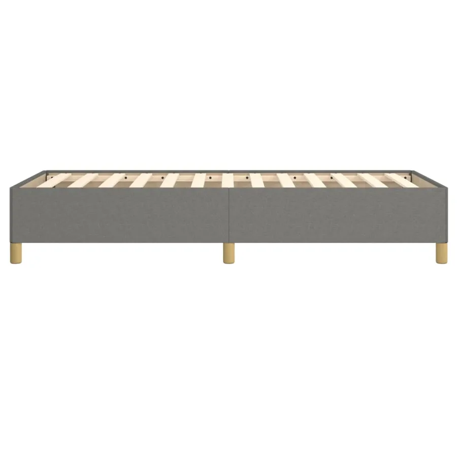 Cadre de lit sans matelas gris foncé 80x200 cm tissu - 6