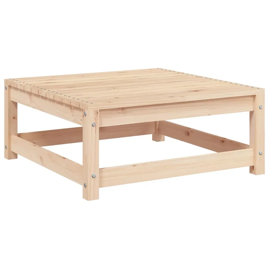 Repose-pieds de jardin avec coussins lot de 2 Pin massif - 2