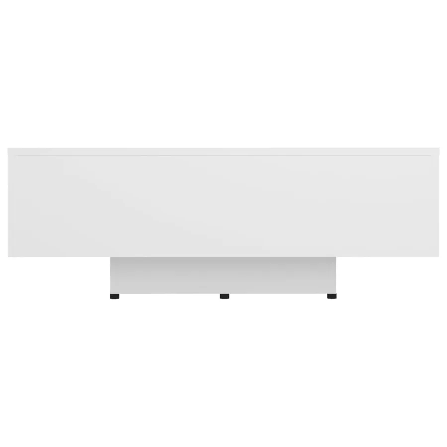Table basse Blanc 85x55x31 cm Bois d'ingénierie - 3