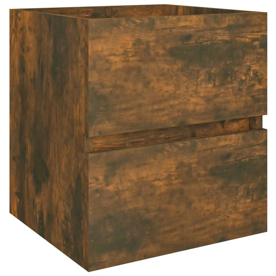 Armoire d'évier Chêne fumé 41x38,5x45 cm Bois d'ingénierie - 2