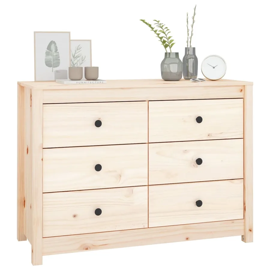 Armoire latérale 100x40x72 cm Bois de pin massif - 8