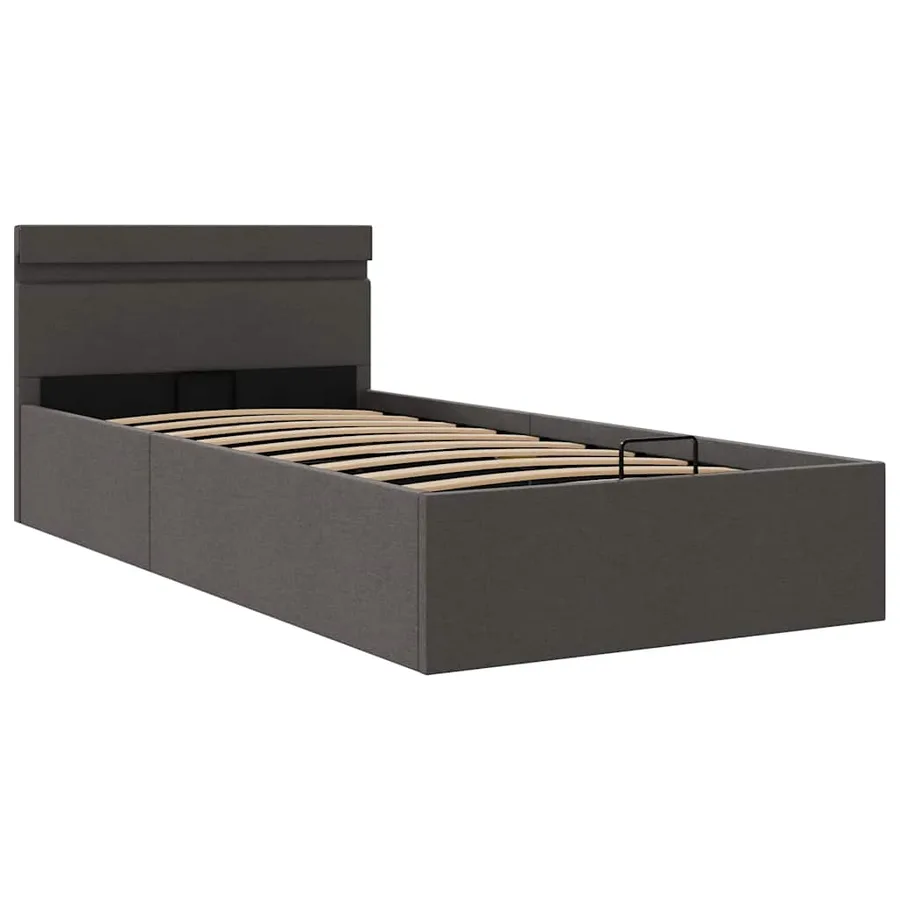 Cadre de lit à rangement hydraulique sans matelas 90x200 cm - 3