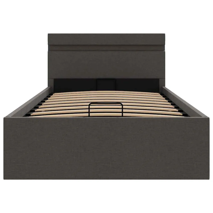 Cadre de lit à rangement hydraulique sans matelas 90x200 cm - 6