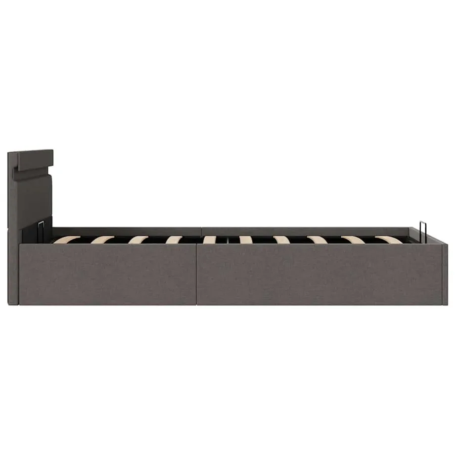 Cadre de lit à rangement hydraulique sans matelas 90x200 cm - 7